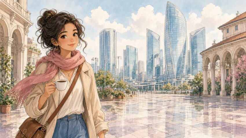 First Footsteps in a Polished Milan