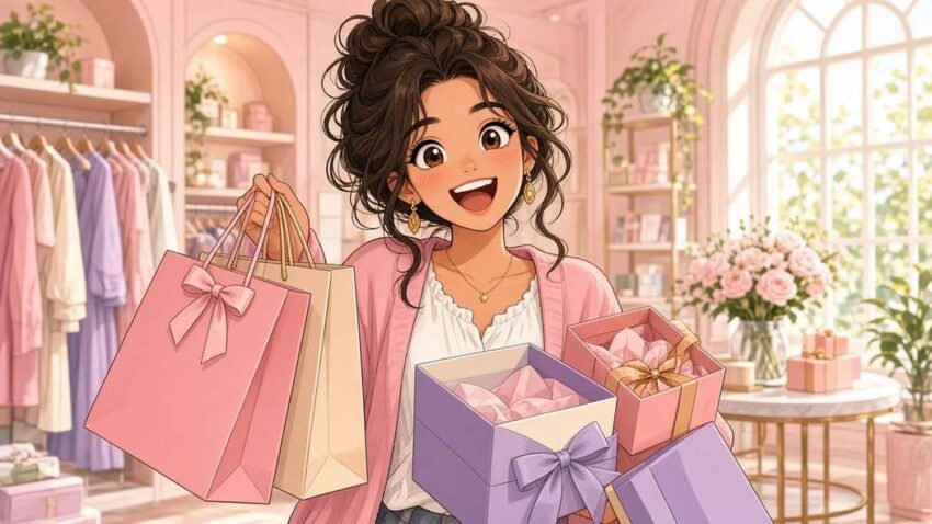Shopping Bags and Soft-Glow Spoils